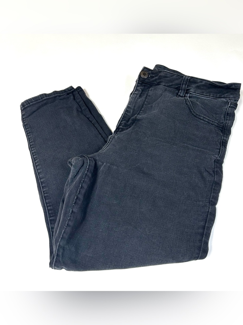 American Eagle Women’s Plus Size 18 SHORT Hi Rise Jegging Black Stretch #0624